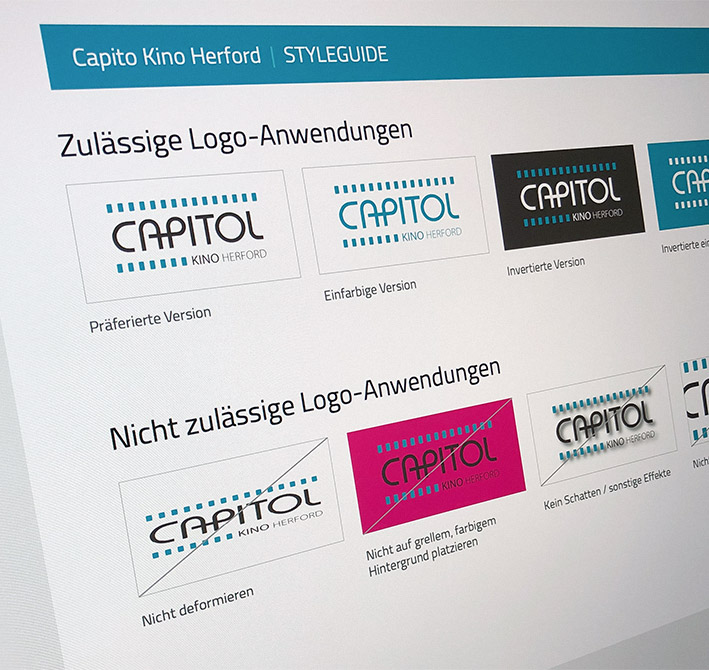Corporate Design Styleguide Capitol Herford